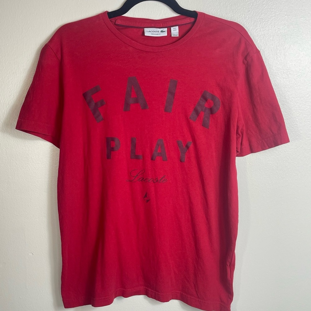 Lacoste "Fair Play" Graphic Tee